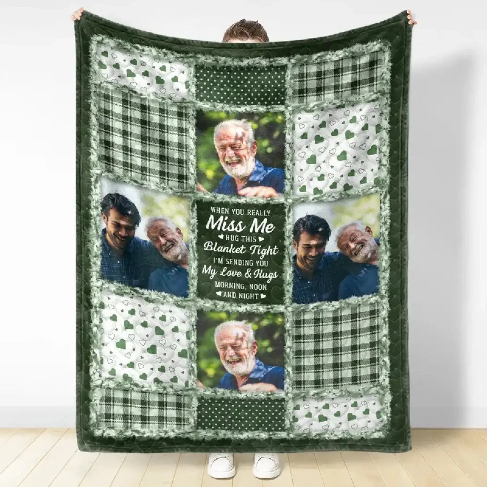Custom Photo Blanket – Personalized Fleece & Sherpa Blanket with Pictures, Meaningful Gift for Couples & Family  Ezcustomize