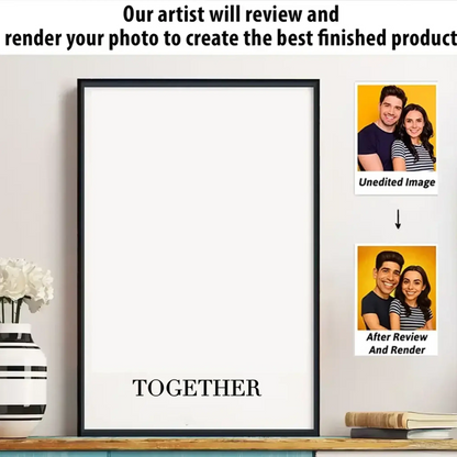 Custom Photo Caricature Poster & Canvas – Funny Couple & Family Portrait Gift, Personalized Wall Art  Ezcustomize