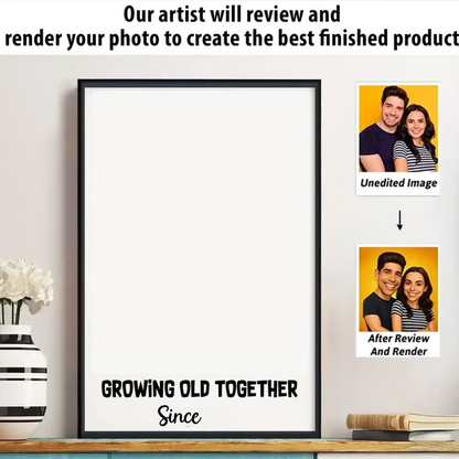 Custom Photo Caricature Poster & Canvas – Funny Couple & Family Portrait Gift, Personalized Wall Art  Ezcustomize