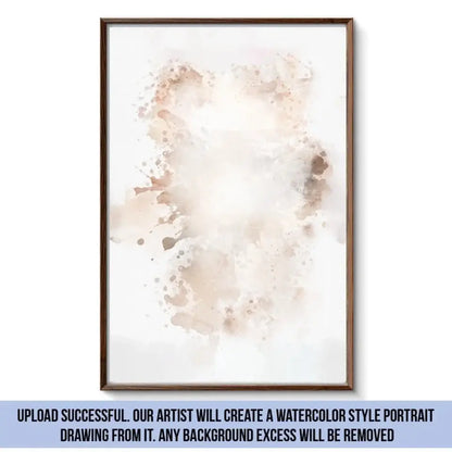 Custom Photo Couple Portrait Watercolor - Personalized Poster  Ezcustomize