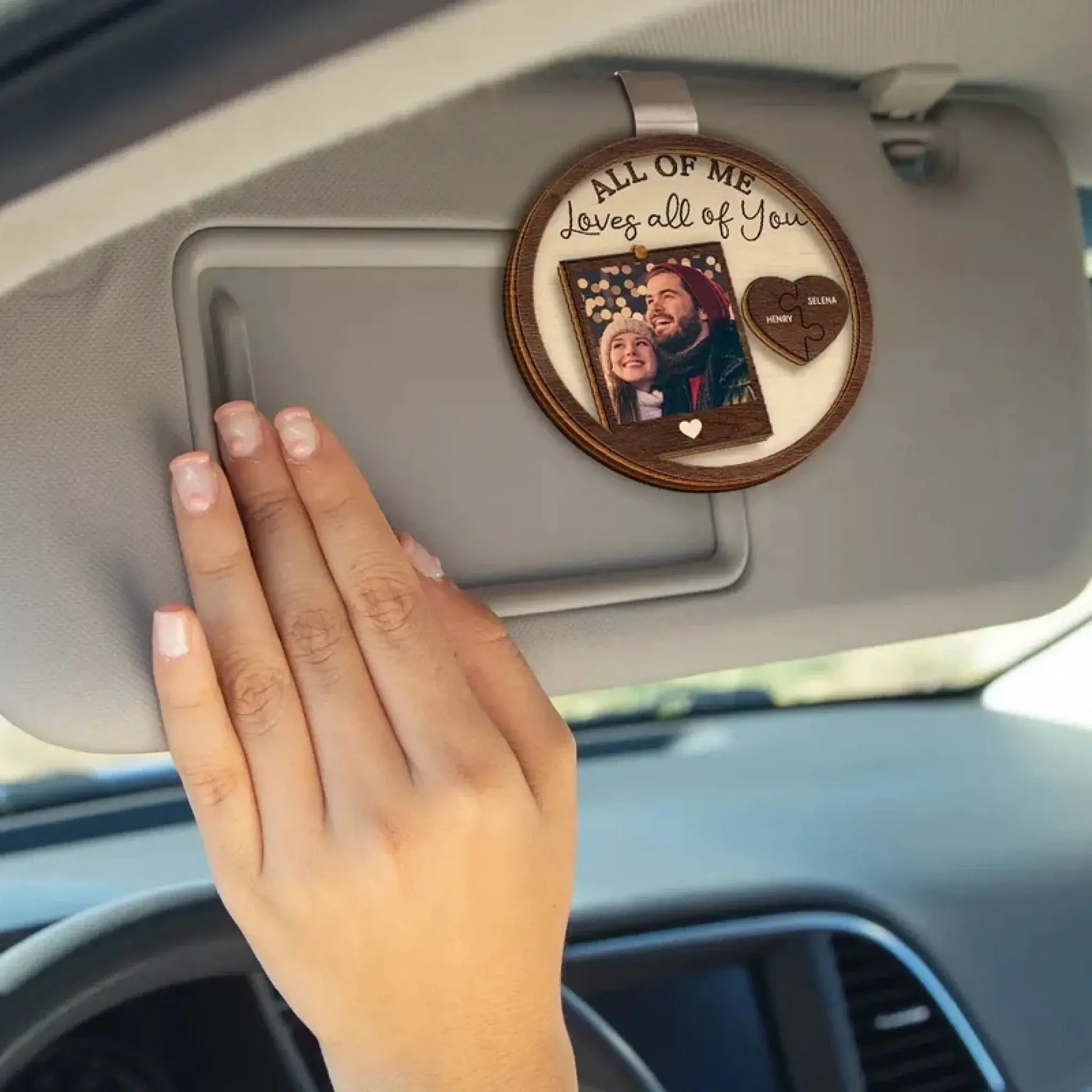 Custom Photo Drive Safe I Love You Couple – Personalized Car Visor Clip – Romantic Anniversary & Valentine’s Day Gift for Him or Her  Ezcustomize