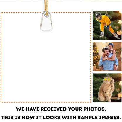 Custom Photo Family Ornament – Personalized Acrylic Christmas Tree Decoration Gift for Holidays  Ezcustomize
