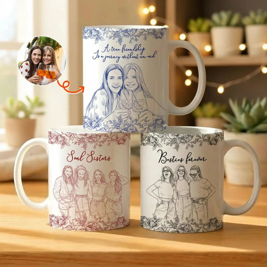 Custom Photo Gift For Friends, Soul Sisters Friendship Thank You Gifts - Personalized Photo Mug  Ezcustomize