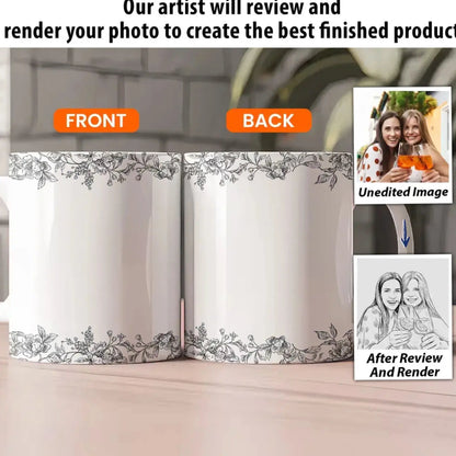 Custom Photo Gift For Friends, Soul Sisters Friendship Thank You Gifts - Personalized Photo Mug  Ezcustomize