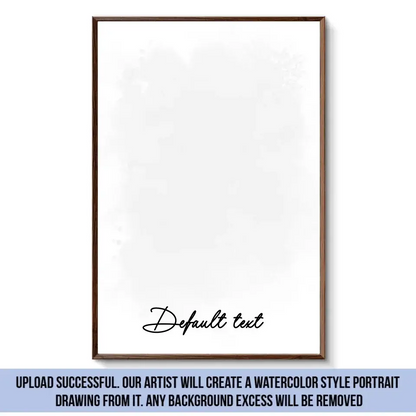 Custom Photo Watercolor Pet - Personalized Poster/Canvas Print - Gift for Dog Lovers, Cat Lovers, Pet Lovers  Ezcustomize