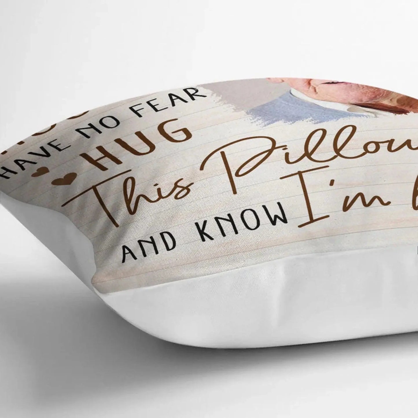 Custom Photo When You Miss Me - Loving, Memorial Gift For Family, Siblings, Friends - Personalized Pillow  Ezcustomize