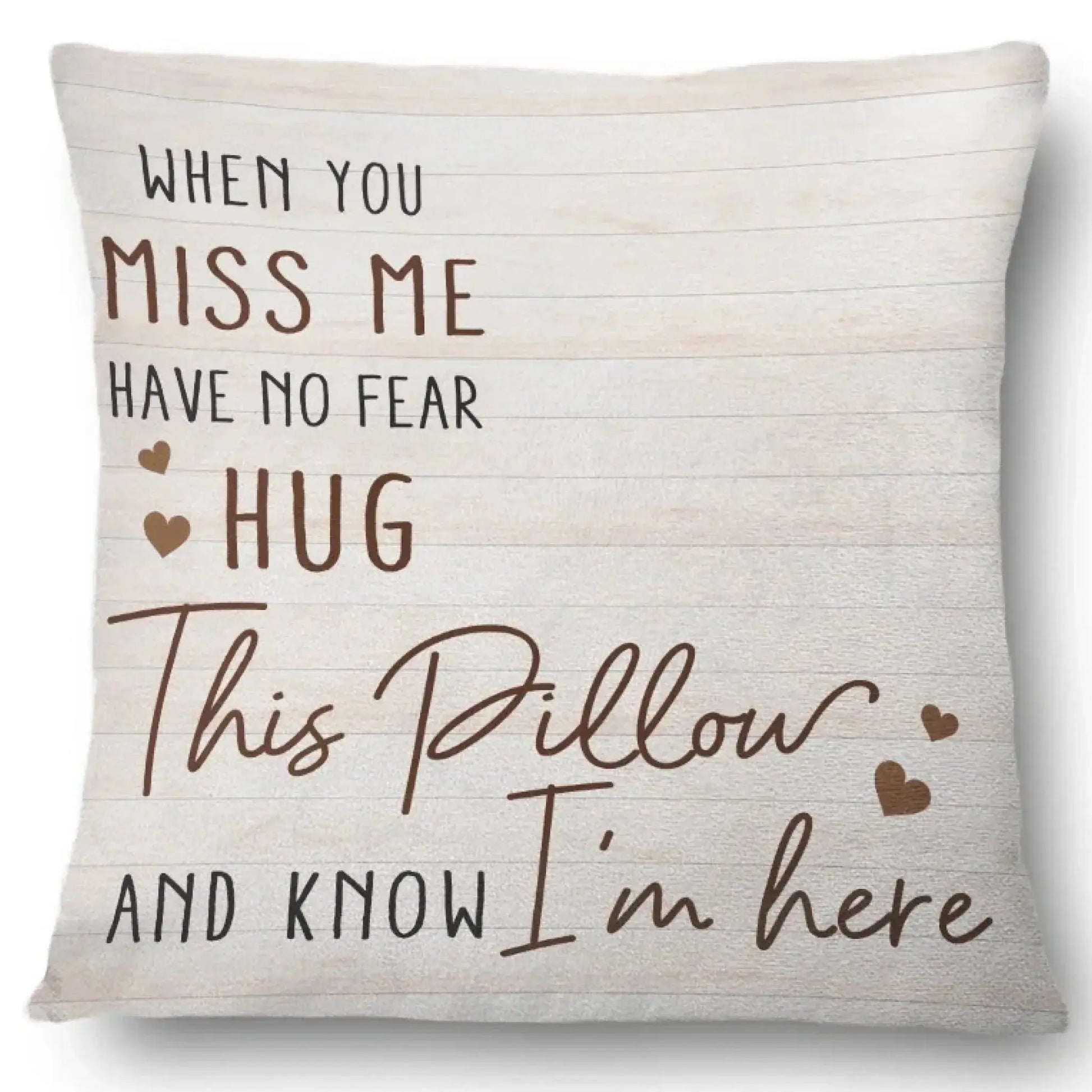 Custom Photo When You Miss Me - Loving, Memorial Gift For Family, Siblings, Friends - Personalized Pillow  Ezcustomize