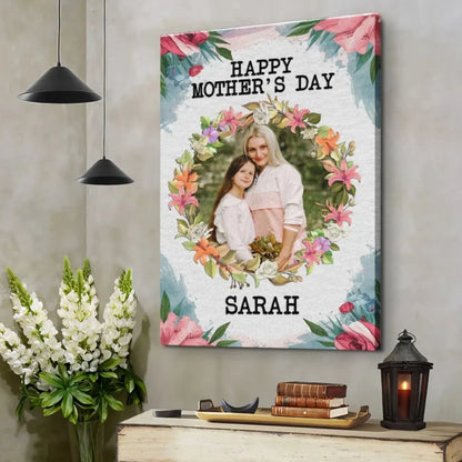 Custom Photo & Text Family Art – Personalized Poster/Canvas – Mother’s Day Gift for Mom from Kids  Ezcustomize