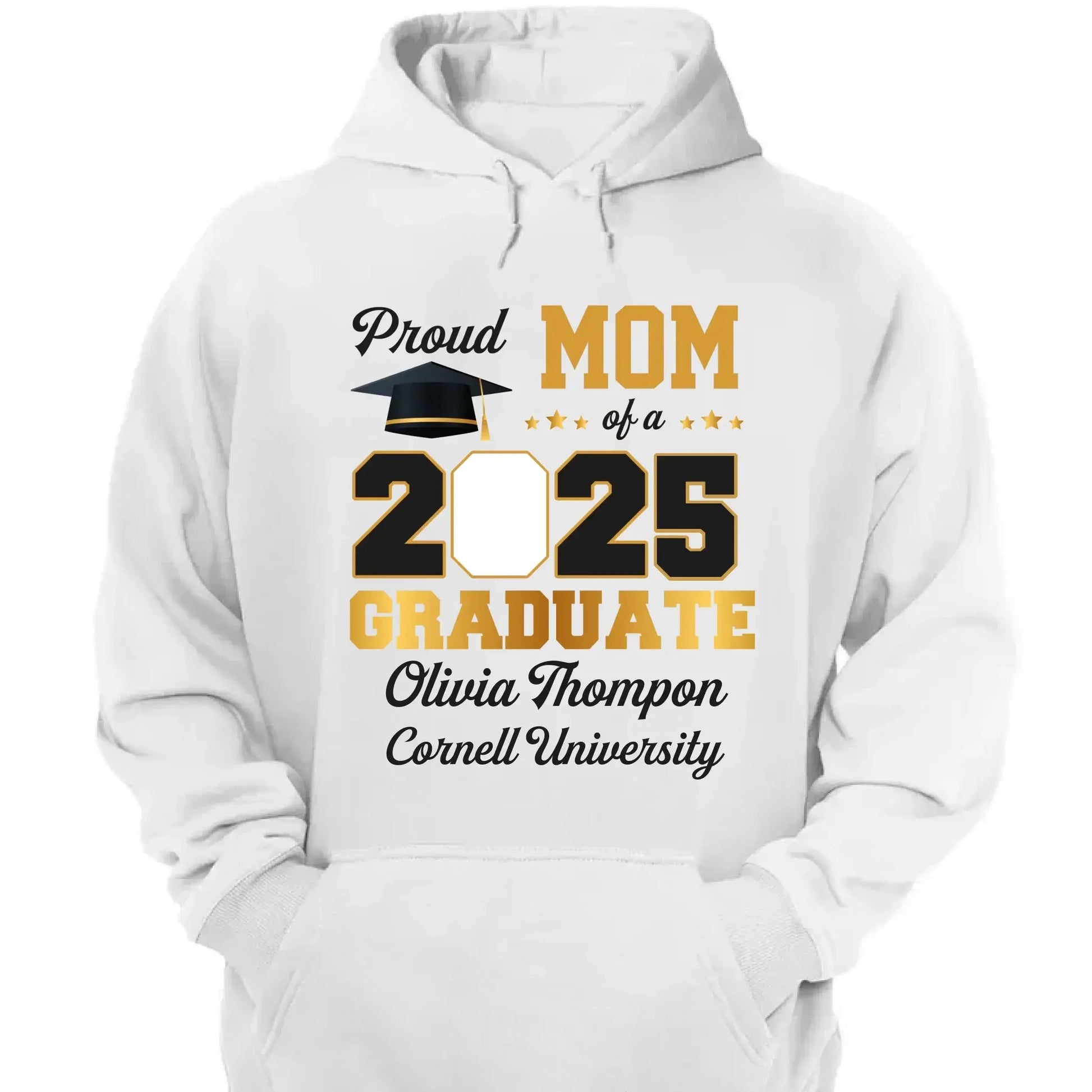 Custom Photo "Congratulations On Your Graduation" – Family Personalized Unisex T-Shirt, Premium Tee, or Hoodie, Graduation Gift for Siblings, Brothers, Sisters & Family Members  Ezcustomize