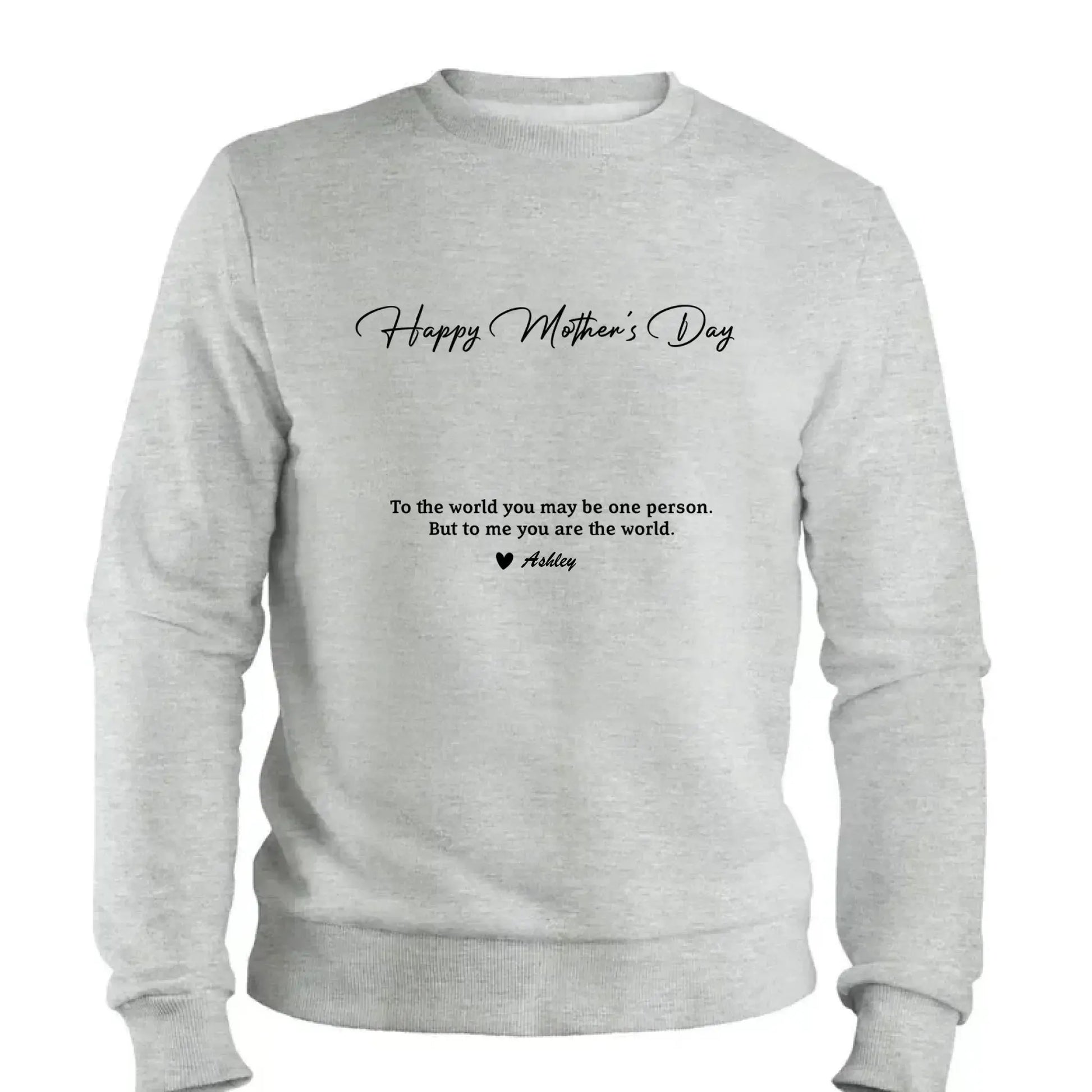Custom Photo “To My World” Shirt – Personalized T-Shirt for Mom – Bright & Loving Mother’s Day Gift from Kids or Family  Ezcustomize