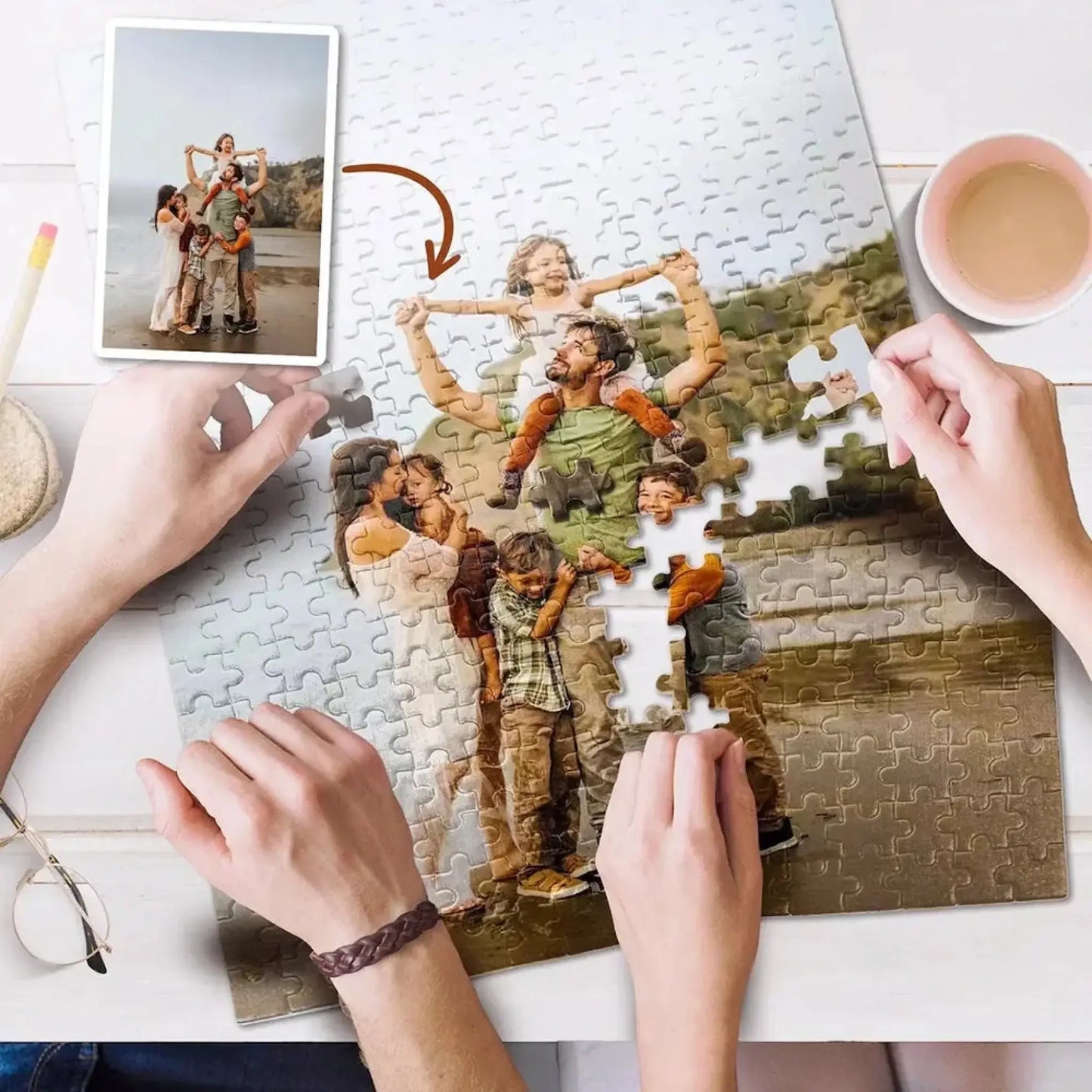 Custom Puzzle From Photo - Personalized Jigsaw Puzzles With Picture  Ezcustomize