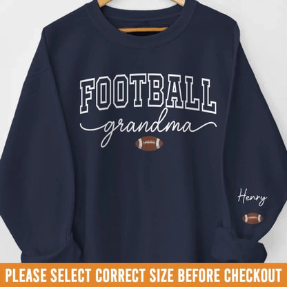 Custom Unisex Sweatshirt, Hoodie With Design On Sleeve - Personalized Birthday Sport Gifts For Mom, Grandma, Sports Fans, Sports Lovers - Generations United In Every Game  Ezcustomize