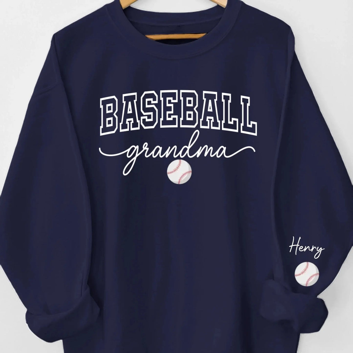 Custom Unisex Sweatshirt, Hoodie With Design On Sleeve - Personalized Birthday Sport Gifts For Mom, Grandma, Sports Fans, Sports Lovers - Generations United In Every Game  Ezcustomize