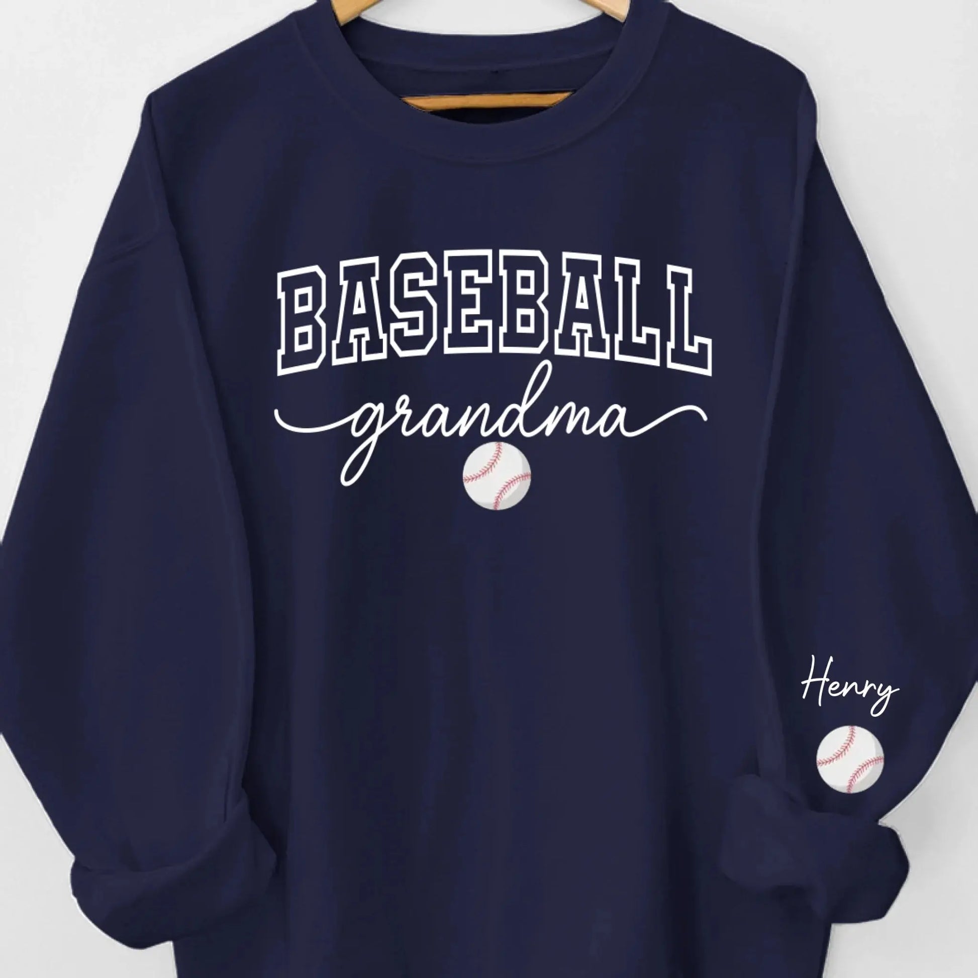Custom Unisex Sweatshirt, Hoodie With Design On Sleeve - Personalized Birthday Sport Gifts For Mom, Grandma, Sports Fans, Sports Lovers - Generations United In Every Game  Ezcustomize