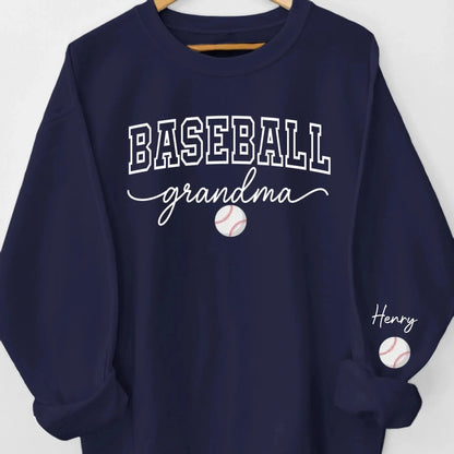 Custom Unisex Sweatshirt, Hoodie With Design On Sleeve - Personalized Birthday Sport Gifts For Mom, Grandma, Sports Fans, Sports Lovers - Generations United In Every Game  Ezcustomize