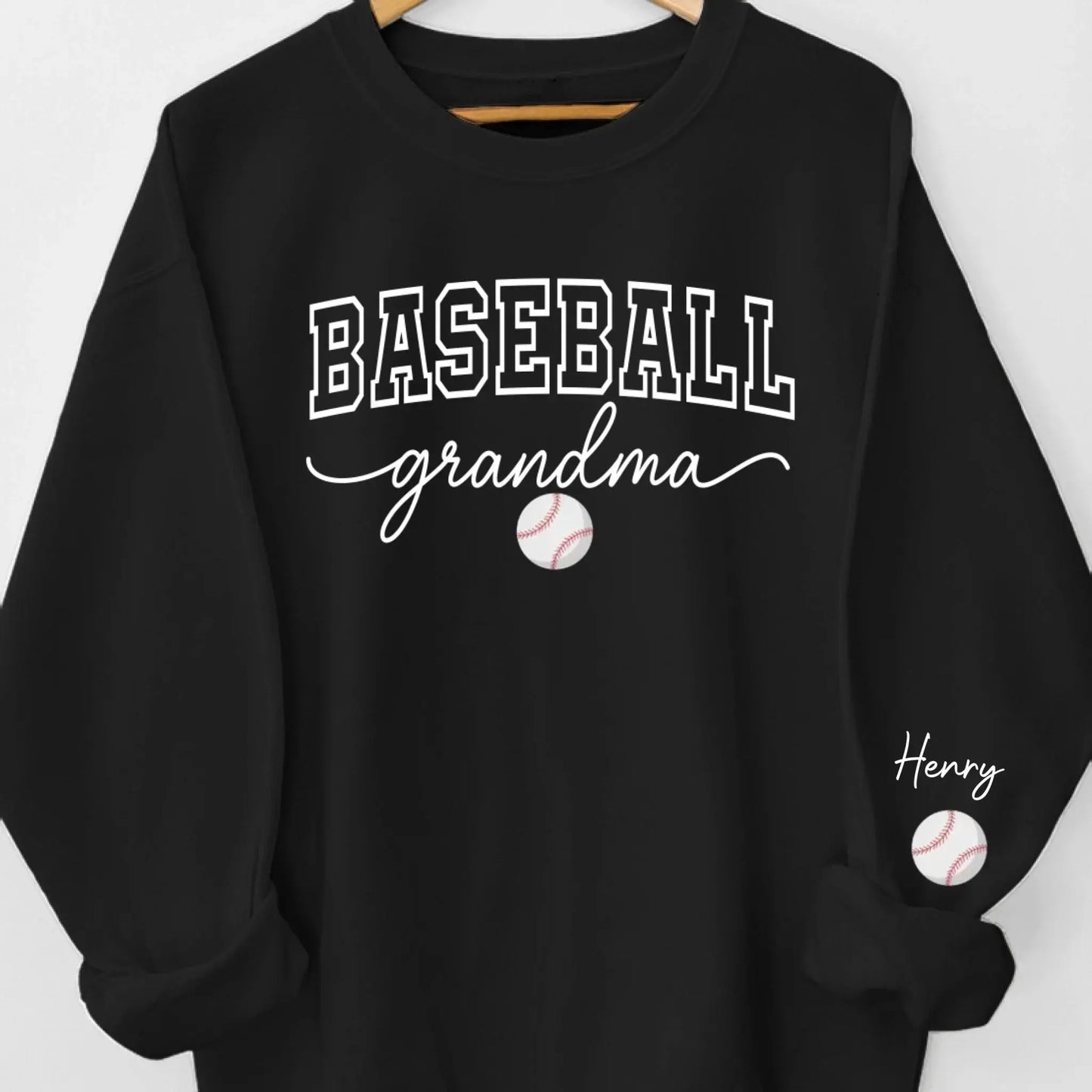 Custom Unisex Sweatshirt, Hoodie With Design On Sleeve - Personalized Birthday Sport Gifts For Mom, Grandma, Sports Fans, Sports Lovers - Generations United In Every Game  Ezcustomize
