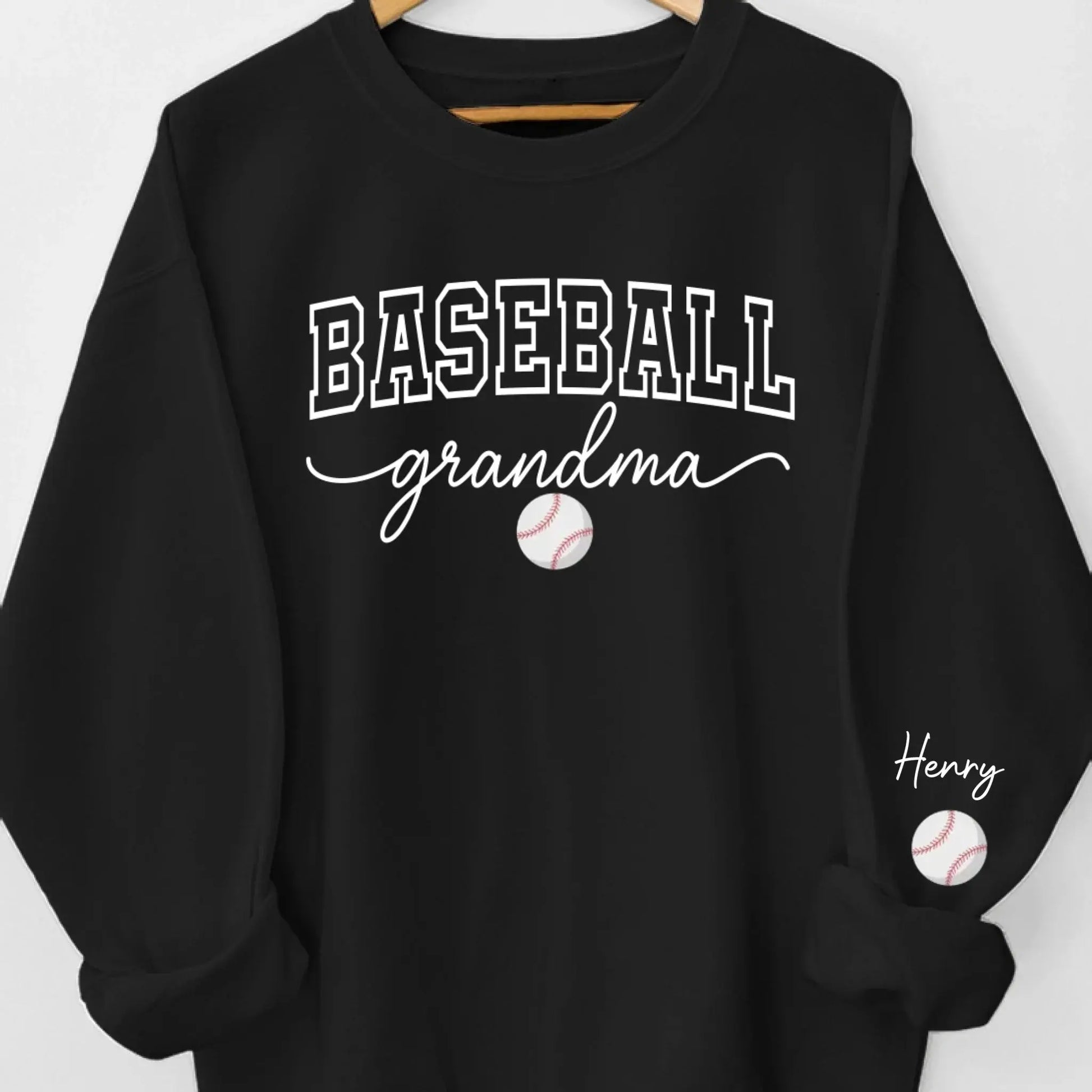 Custom Unisex Sweatshirt, Hoodie With Design On Sleeve - Personalized Birthday Sport Gifts For Mom, Grandma, Sports Fans, Sports Lovers - Generations United In Every Game  Ezcustomize