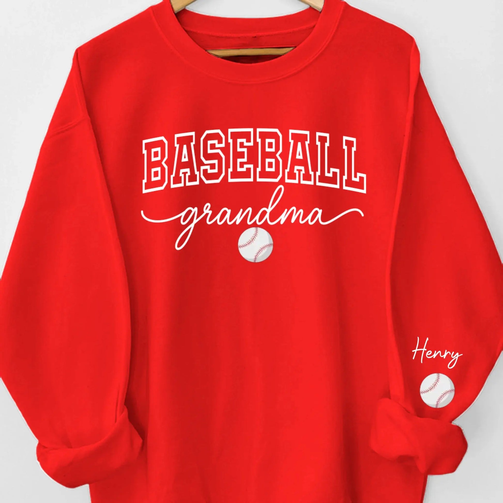 Custom Unisex Sweatshirt, Hoodie With Design On Sleeve - Personalized Birthday Sport Gifts For Mom, Grandma, Sports Fans, Sports Lovers - Generations United In Every Game  Ezcustomize