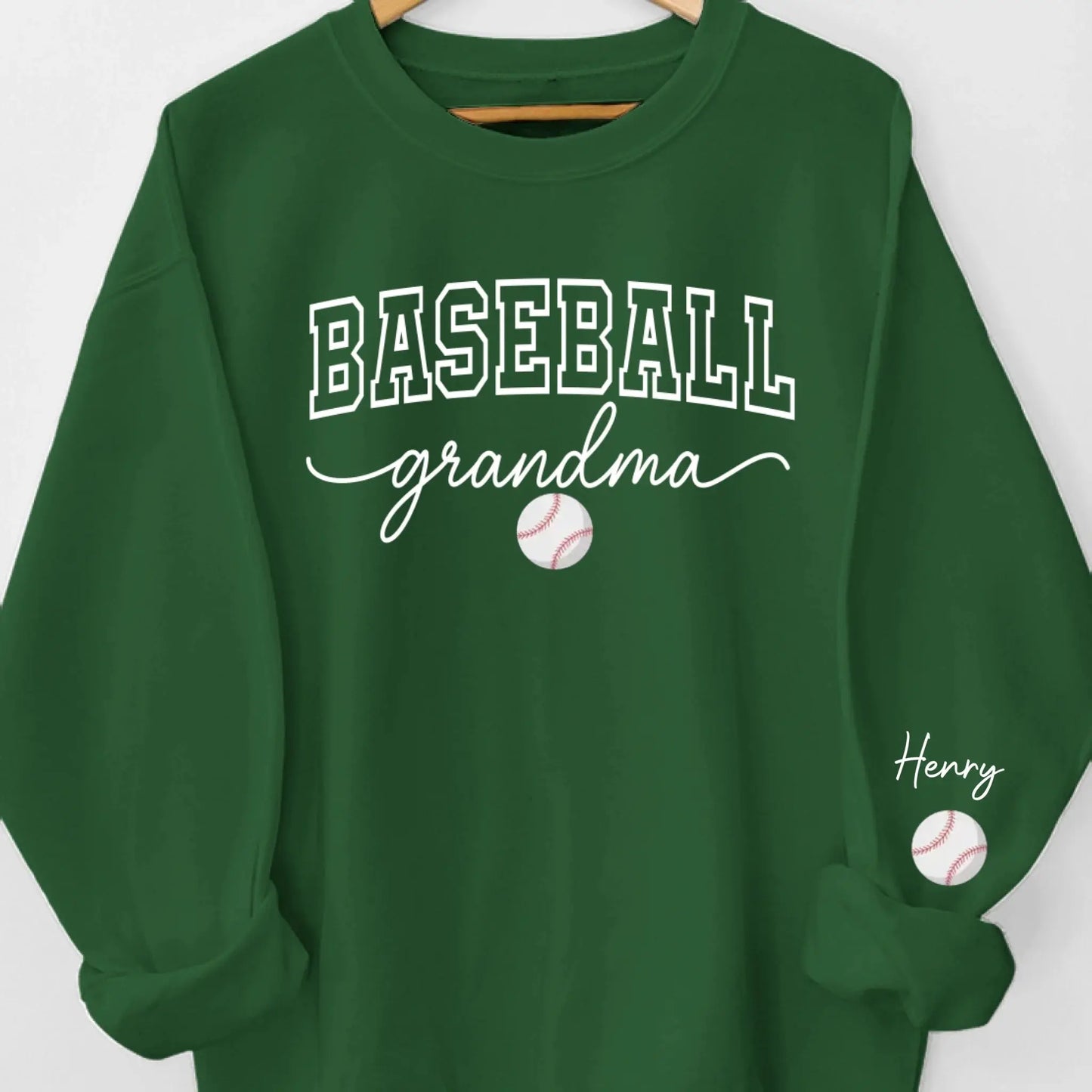 Custom Unisex Sweatshirt, Hoodie With Design On Sleeve - Personalized Birthday Sport Gifts For Mom, Grandma, Sports Fans, Sports Lovers - Generations United In Every Game  Ezcustomize