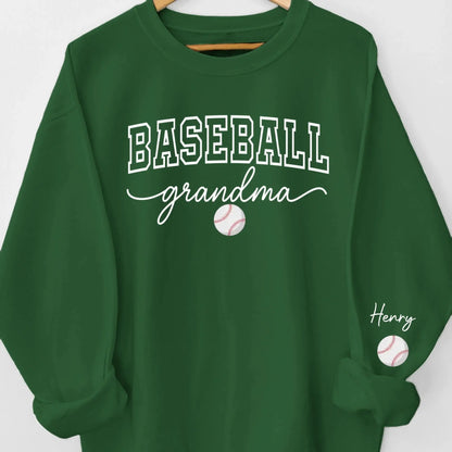 Custom Unisex Sweatshirt, Hoodie With Design On Sleeve - Personalized Birthday Sport Gifts For Mom, Grandma, Sports Fans, Sports Lovers - Generations United In Every Game  Ezcustomize