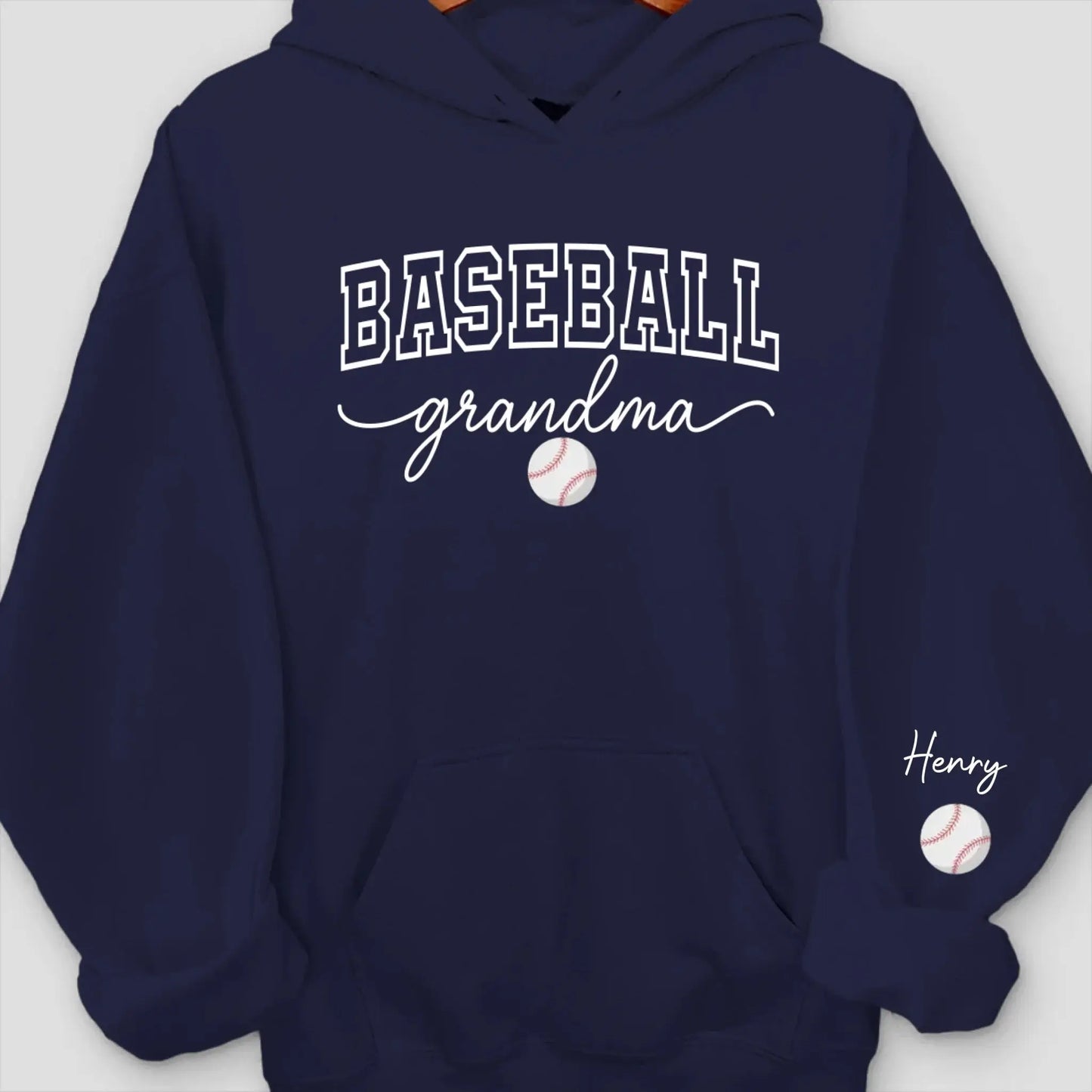 Custom Unisex Sweatshirt, Hoodie With Design On Sleeve - Personalized Birthday Sport Gifts For Mom, Grandma, Sports Fans, Sports Lovers - Generations United In Every Game  Ezcustomize