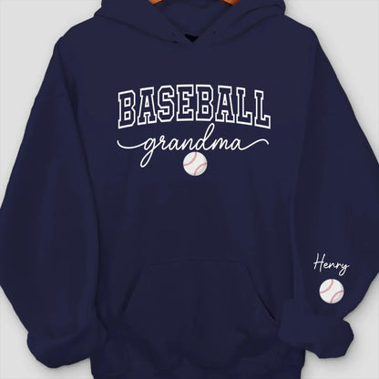 Custom Unisex Sweatshirt, Hoodie With Design On Sleeve - Personalized Birthday Sport Gifts For Mom, Grandma, Sports Fans, Sports Lovers - Generations United In Every Game  Ezcustomize