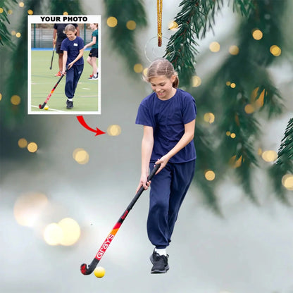 Custom Youth Sports Photo Ornament – Personalized Acrylic Christmas Gift for Kids, Athletes, Sports Fans  Ezcustomize