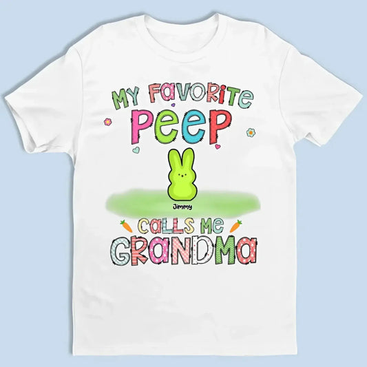 Custom "Grandma’s Easter Peeps" Shirt – Personalized Easter Gift for Grandma  Ezcustomize