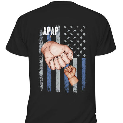Dad & Grandkids Fist Bump Shirt – Personalized Grandpa Shirt with Custom Hand Names – 4th of July Gift for Dad  Ezcustomize