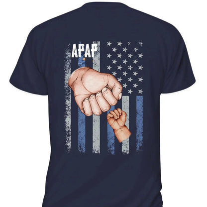 Dad & Grandkids Fist Bump Shirt – Personalized Grandpa Shirt with Custom Hand Names – 4th of July Gift for Dad  Ezcustomize