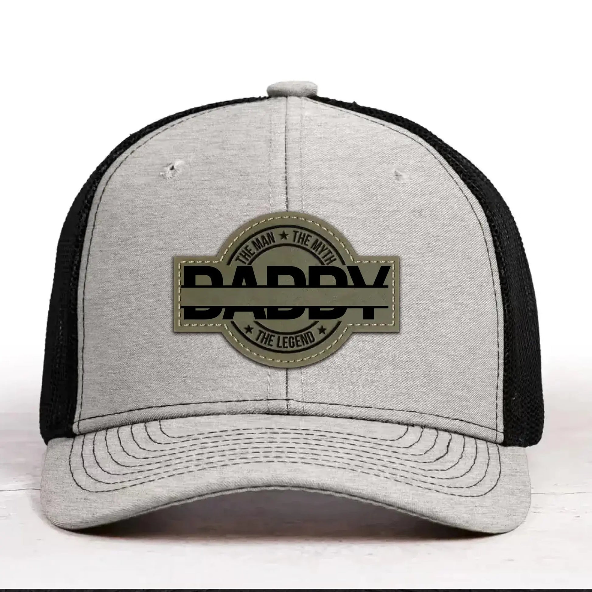 Dad, The Man, The Myth, The Legend - Personalized Leather Patch Hat  Ezcustomize