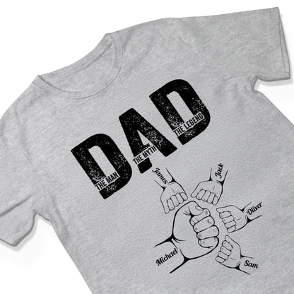 Dad: The Man, The Myth, The Legend – Personalized T-Shirt – Custom Father’s Day Gift for Dad, Papa, or Husband  Ezcustomize