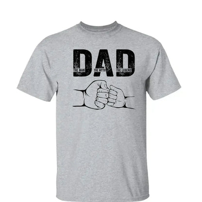Dad: The Man, The Myth, The Legend – Personalized T-Shirt – Custom Father’s Day Gift for Dad, Papa, or Husband  Ezcustomize
