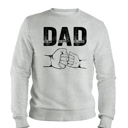 Dad: The Man, The Myth, The Legend – Personalized T-Shirt – Custom Father’s Day Gift for Dad, Papa, or Husband  Ezcustomize