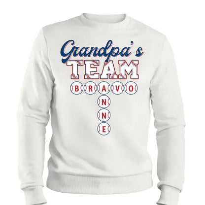 Daddy’s Baseball Team Shirt – Personalized Crossword Puzzle T-Shirt – Custom Gift for Sports Dad with Kids’ Names  Ezcustomize