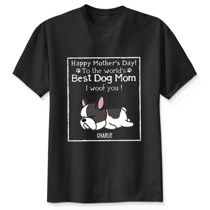 Dog Mom Classic Tee – Personalized Dog-Themed T-Shirt – Custom Gift for Pet Lovers, Dog Moms & Fur Baby Parents  Ezcustomize