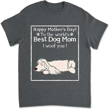 Dog Mom Classic Tee – Personalized Dog-Themed T-Shirt – Custom Gift for Pet Lovers, Dog Moms & Fur Baby Parents  Ezcustomize