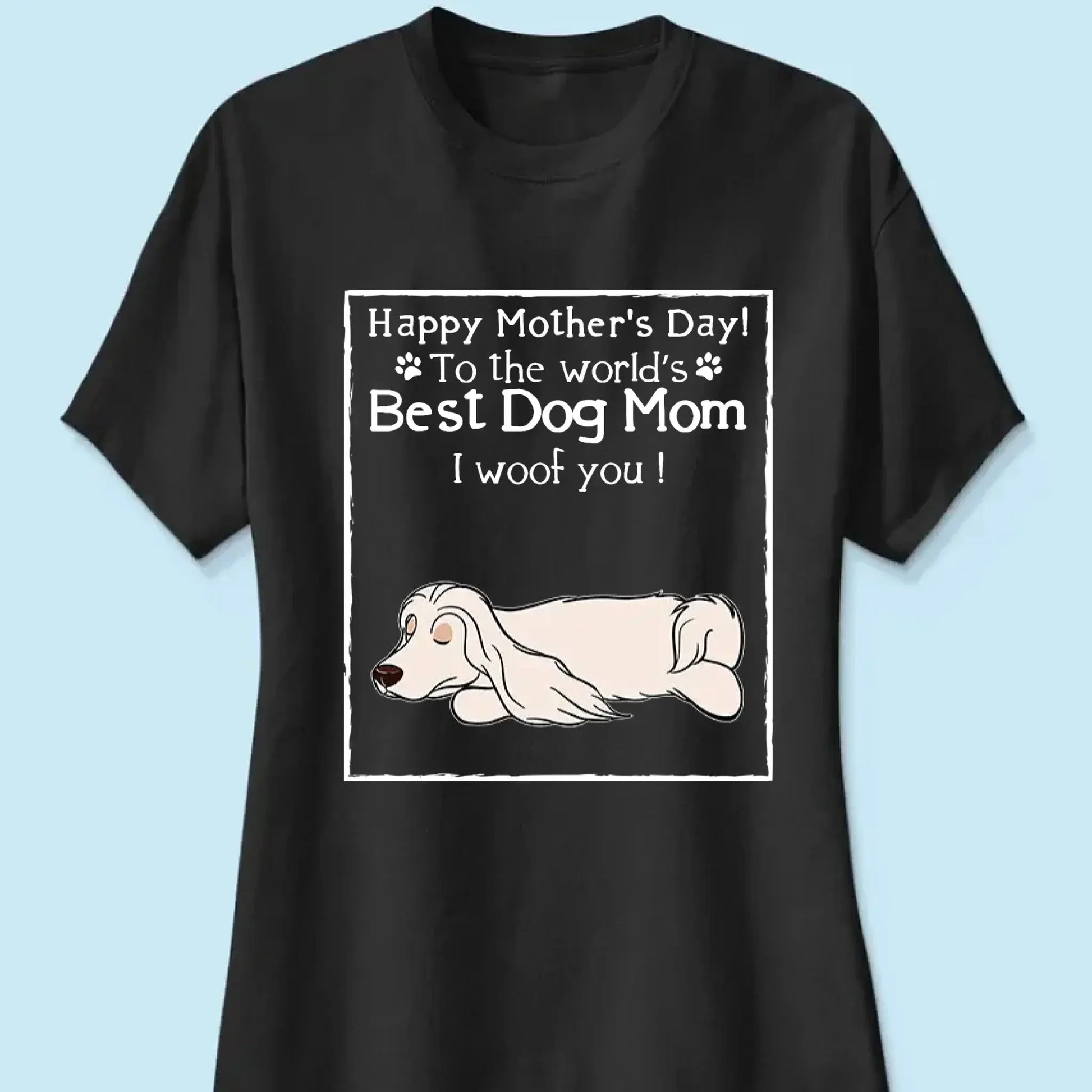 Dog Mom Classic Tee – Personalized Dog-Themed T-Shirt – Custom Gift for Pet Lovers, Dog Moms & Fur Baby Parents  Ezcustomize