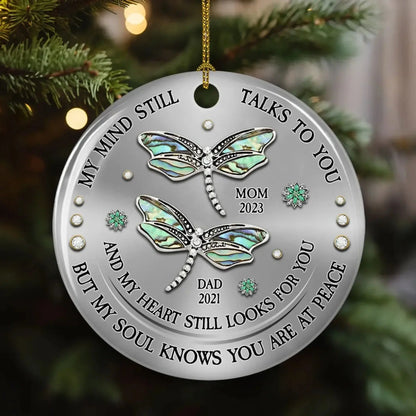 Dragonfly Design Ceramic Ornament – Personalized Memorial Keepsake – Heartfelt Sympathy Gift to Honor & Remember Loved Ones  Ezcustomize