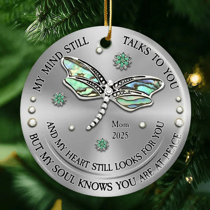 Dragonfly Design Ceramic Ornament – Personalized Memorial Keepsake – Heartfelt Sympathy Gift to Honor & Remember Loved Ones  Ezcustomize