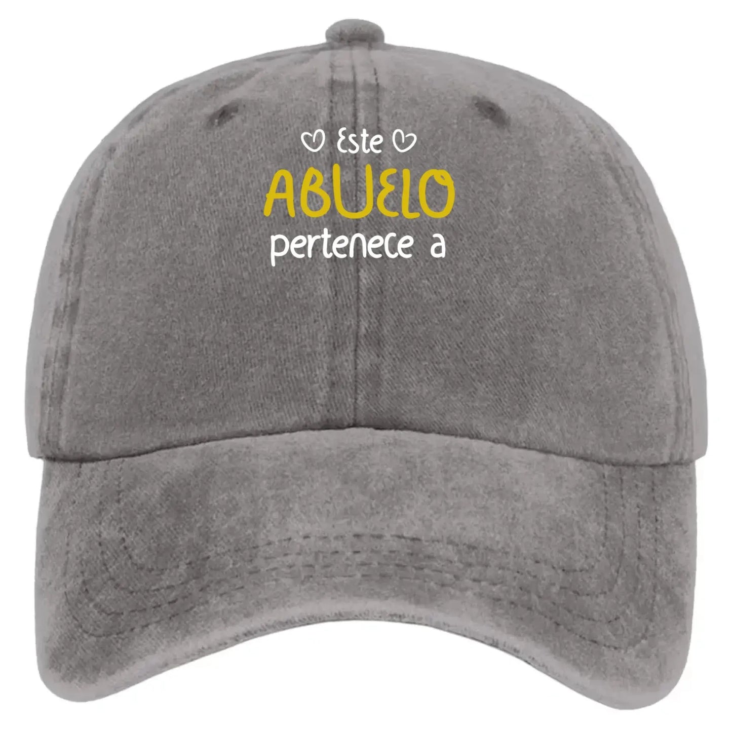 Este Abuelo Papá Pertenece A – Gorra de Mezclilla Vintage Lavada Personalizada – Regalo Único para Papás y Abuelos  Ezcustomize