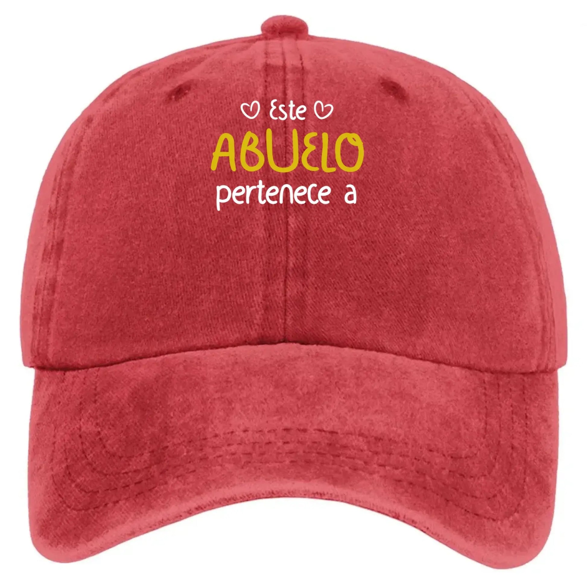 Este Abuelo Papá Pertenece A – Gorra de Mezclilla Vintage Lavada Personalizada – Regalo Único para Papás y Abuelos  Ezcustomize