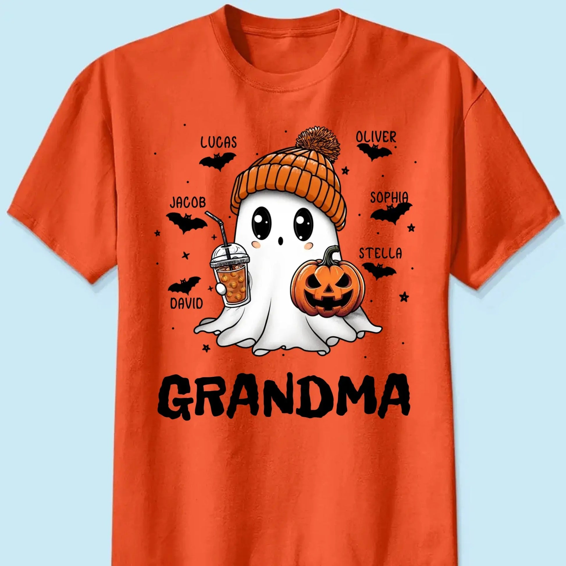 Fall Season Halloween Boo Design – Personalized Shirt – Fun Custom Gift for Spooky Season, Halloween Parties & Autumn Lovers  Ezcustomize