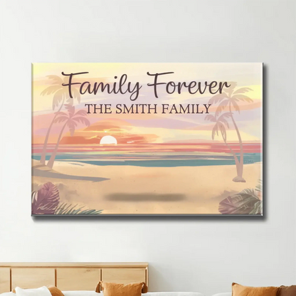 Family Forever, The Bonds That Hold Us Strong" – Personalized Poster/Canvas, Gift for Family Members  Ezcustomize