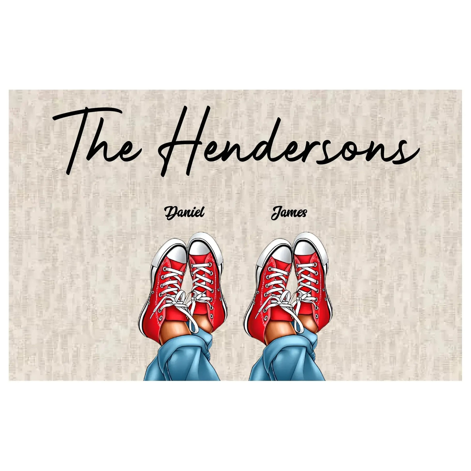 Family Shoes – Personalized Doormat – Unique Custom Gift for Families & Home Décor  Ezcustomize