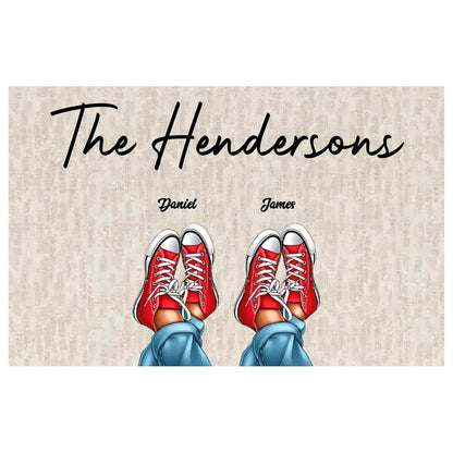 Family Shoes – Personalized Doormat – Unique Custom Gift for Families & Home Décor  Ezcustomize
