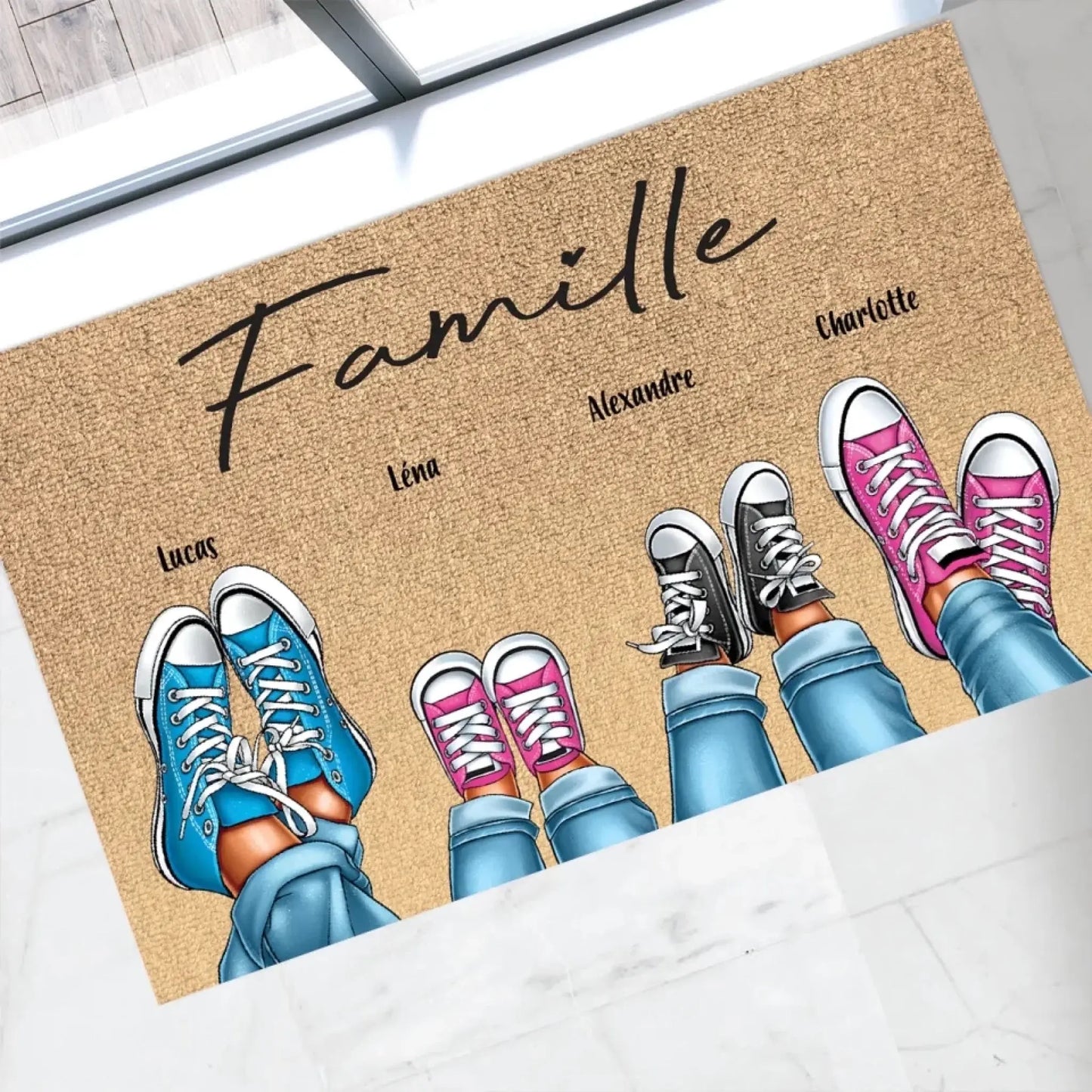 Family Shoes – Personalized Doormat – Unique Custom Gift for Families & Home Décor  Ezcustomize