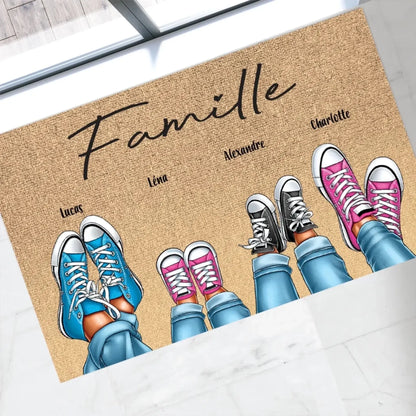 Family Shoes – Personalized Doormat – Unique Custom Gift for Families & Home Décor  Ezcustomize
