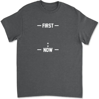 First Dad Now Papa Shirt – Custom Patriotic T-Shirt for Grandpa, American Flag Family Shirt with Names  Ezcustomize