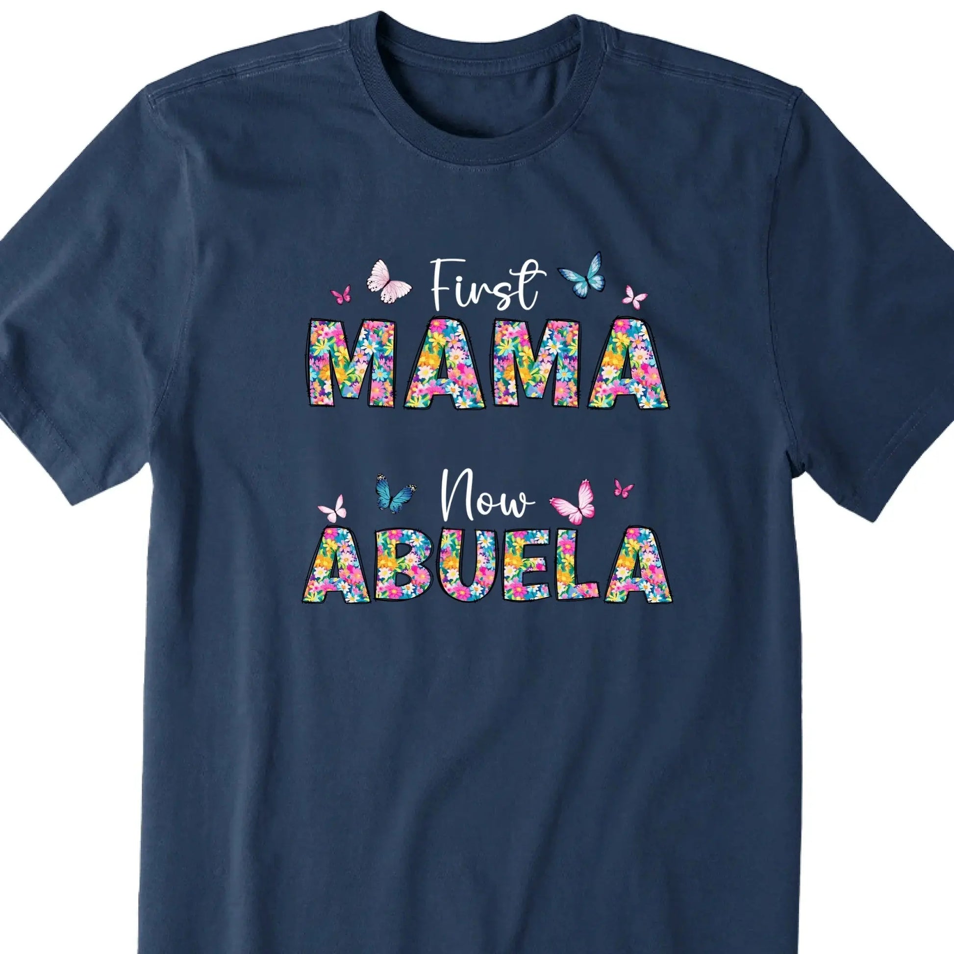 First Mom Now Grandma Floral Custom Name - Personalized Shirt/Hoodie/Sweatshirt - Gift for Mom, Grandma, Grandmother, Nana, Gigi, Mimi  Ezcustomize